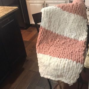 Hand made chenille blanket